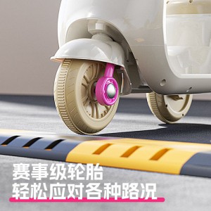 儿童电动摩托车充电三轮车宝宝电瓶车男女孩遥控木兰车可坐玩具车