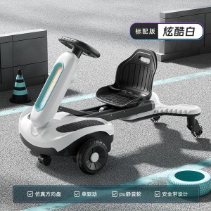 儿童漂移电动车可坐人防侧翻平衡车可充电带遥控转转车影楼礼品车