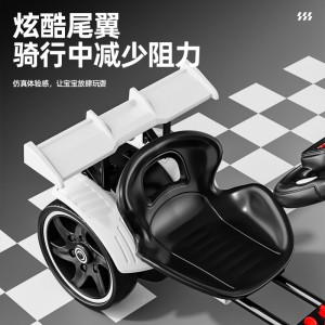 儿童电动卡丁车户外轻便免安装可折叠儿童电动车四轮可坐人