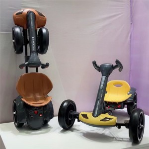 儿童电动卡丁车轻便免安装可折叠3—8岁儿童电动四轮汽车