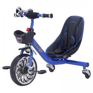 新款儿童脚蹬漂移旋转车男女孩骑灯光音乐3-7岁可坐人