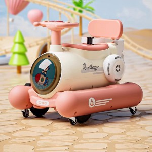 儿童电动车室内两用分开滑行扭扭车男女宝宝可坐人灯光音乐早教车