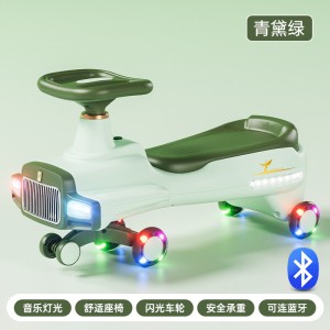 儿童扭扭车3-6岁亲子共乘大人可坐防侧翻扭扭车带蓝牙溜溜摇摆车
