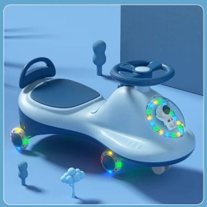 儿童骑秋千婴儿扭转车 带音乐和灯光Pu闪光轮婴儿扭转车摇摆车滑动玩具