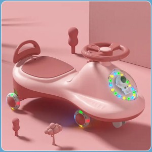 儿童骑秋千婴儿扭转车 带音乐和灯光Pu闪光轮婴儿扭转车摇摆车滑动玩具