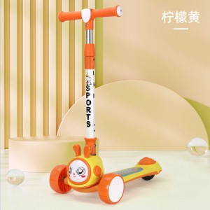 滑板车儿童车1-3岁宝宝可坐可滑一键折叠工厂儿童滑板车玩具