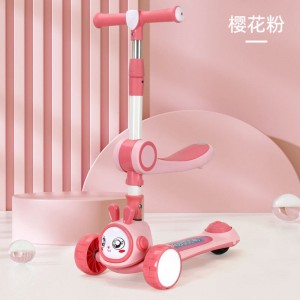 滑板车儿童车1-3岁宝宝可坐可滑一键折叠工厂儿童滑板车玩具