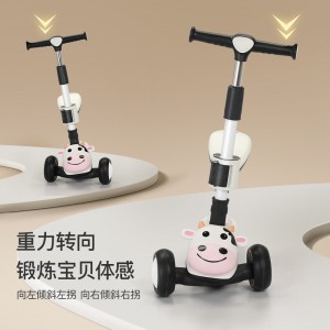 儿童滑板车1-3-6-10岁可坐可骑男女宝宝小孩滑板车遛娃溜溜车推车