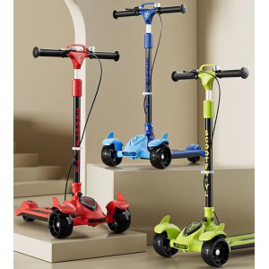 儿童滑板车2-14岁大车灯造型发光有音乐加高加宽大轮加大滑行车