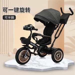 儿童三轮车手推车多种功能三轮车儿童玩具车婴儿车可躺可转向