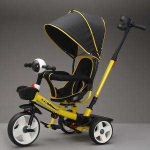 儿童三轮车旋转座椅带车棚1-5岁儿童童车婴儿车脚踏三轮推车