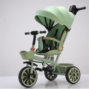 儿童三轮车旋转座椅带车棚1-5岁儿童童车婴儿车脚踏三轮推车