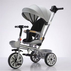 儿童三轮车旋转座椅带车棚1-5岁儿童童车婴儿车脚踏三轮推车