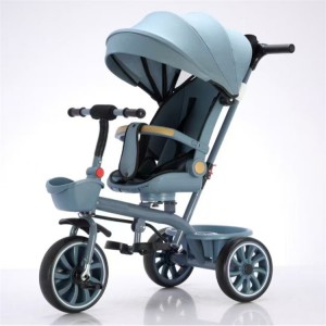 儿童三轮车旋转座椅带车棚1-5岁儿童童车婴儿车脚踏三轮推车