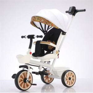 儿童三轮车旋转座椅带车棚1-5岁儿童童车婴儿车脚踏三轮推车