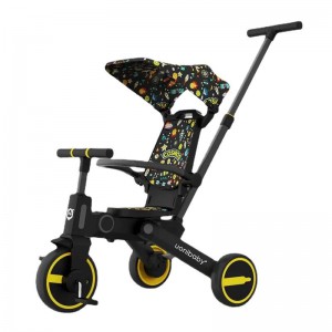 儿童三轮车遛娃手推车可折叠轻便婴儿宝宝脚踏车七合一折叠三轮车