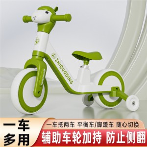 New alpaca children&#039;s balance scooter 1-3-6 year old no pedals scooter baby walker lightweight scooter