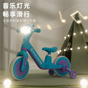 New alpaca children&#039;s balance scooter 1-3-6 year old no pedals scooter baby walker lightweight scooter