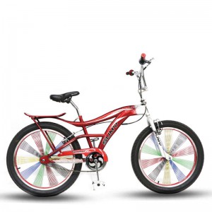 真空胎铝轮BMX小轮车 20#/24#前轮360度可转表演车 流线款