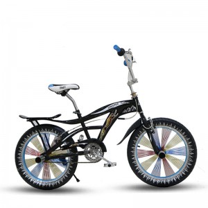 真空胎铝轮BMX小轮车 20#/24#前轮360度可转表演车 流线款