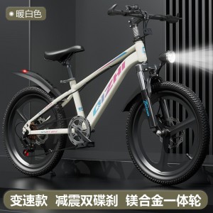 新款中大童山地自行车6-12岁中小学生单速变速碟刹20寸22男女单车