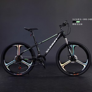 24/26寸两种规格可选圣马一体轮24变速自行车 成人山地车颜色多样