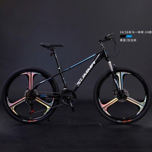 24/26寸两种规格可选圣马一体轮24变速自行车 成人山地车颜色多样