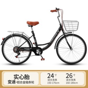 轻便通勤女款淑女复古自行车女士代步单车上班20.22.24寸女大学生