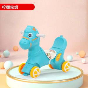 Children&#039;s rocking horse, household rocker, baby roller, 2-in-1 baby toy, 1st birthday gift