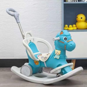 Children&#039;s rocking horse, household rocker, baby roller, 2-in-1 baby toy, 1st birthday gift