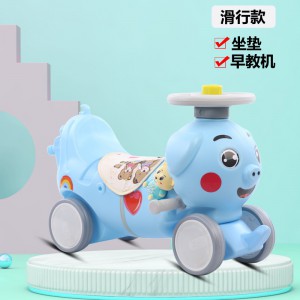 新款儿童摇摇马滑行车摇摇马多种功能带音乐可滑行木马四轮助步车