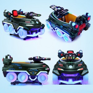 新款儿童电动投币MP5机甲战车摇摆机商用可扫码款摇摇车电玩