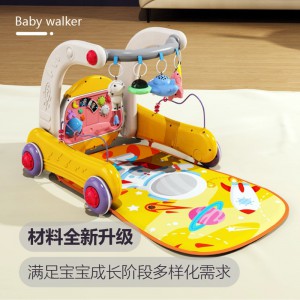 脚踏钢琴健身架新生儿多种功能婴儿助步车宝宝手推车防侧翻益智