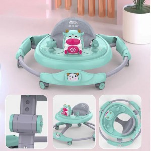 多种功能轻音乐PP学步车婴儿可折叠4合1活动婴儿推步车 带轮子和座椅