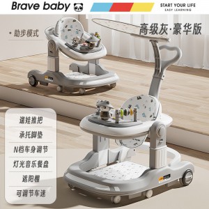 新款婴儿学步车防o型腿多种功能防侧翻一岁宝宝可坐助步车