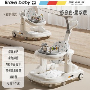 新款婴儿学步车防o型腿多种功能防侧翻一岁宝宝可坐助步车