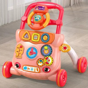 宝宝学步车玩具 婴儿助步车10-18个月带音乐带水箱可调速玩具