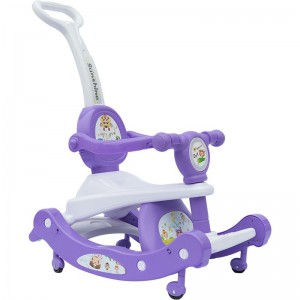 儿童学步车防侧翻带音乐可坐可骑溜溜车定制推把学步车