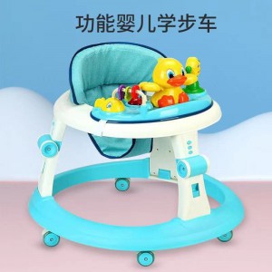 婴儿小孩娃娃儿童早教学步车音乐灯光防侧翻助步车玩具圆盘学步车
