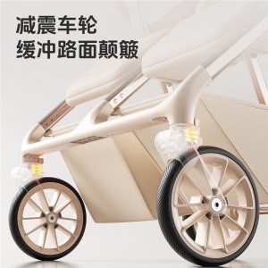 双胞胎婴儿推车可坐可躺婴儿车轻便可折叠高景观双人遛娃神器推车