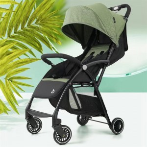 Can lie flat, lightweight and breathable three-wheeled folding stroller, foldable stroller, can lie flat, lightweight and breathable three-wheeled folding stroller