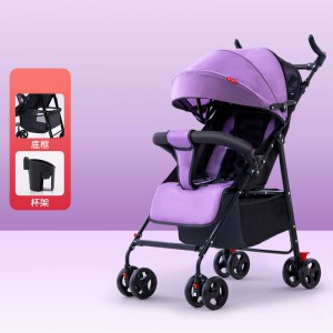 Baby stroller, can sit, can lie down, lightweight, portable, simple shock absorber, baby umbrella, folding baby stroller