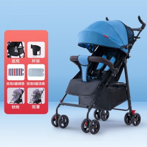Baby stroller, can sit, can lie down, lightweight, portable, simple shock absorber, baby umbrella, folding baby stroller