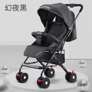 Baby stroller, umbrella car, baby stroller, one-click folding car, lightweight folding stroller, can lie down and sit