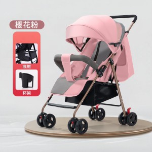 婴儿推车可坐可躺轻便折叠手推车避震新生儿小孩高景观口袋推车