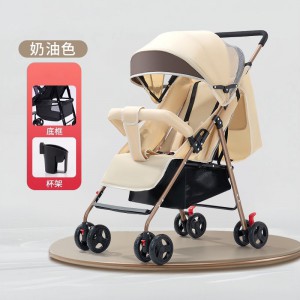 婴儿推车可坐可躺轻便折叠手推车避震新生儿小孩高景观口袋推车