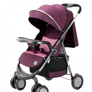 Baby walking artifact with plate, toy stroller, 0-3 year old, can sit and lie down, folding stroller with one hand, lightweight stroller