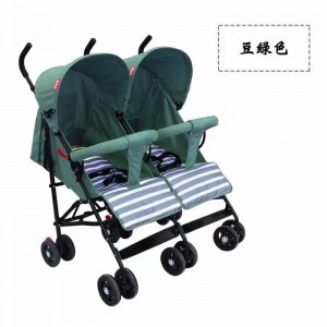 新款儿童双人六轮双胞胎手推车双人宝宝脚踏车婴儿轻便童车