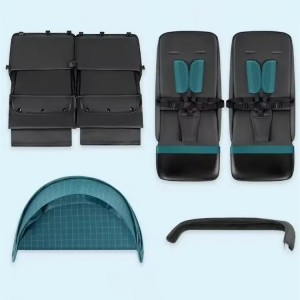 侧推童车双座婴儿车高品质双胞胎婴儿推车提篮双胞胎推车