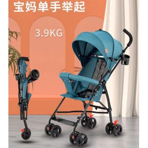 Baby stroller, lightweight, foldable, four-wheel stroller, umbrella cart, baby roller, artifact, outdoor pushchair